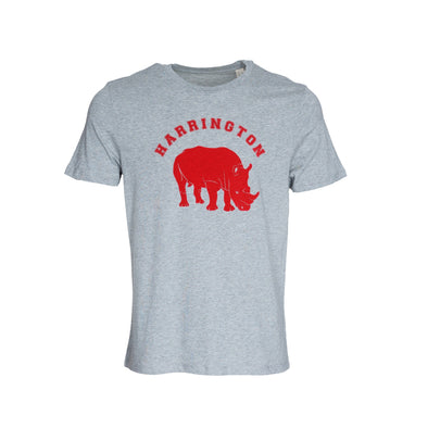 T-shirt gris "Rhino" en coton bio
