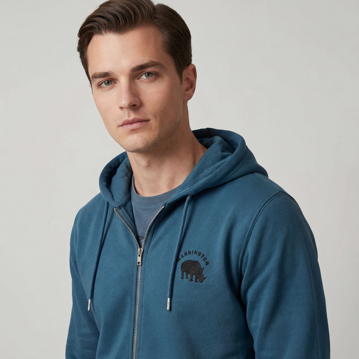 Sweat Homme Cotton Traders Taille L Zippé Intégral Bleu – Édition Spéciale