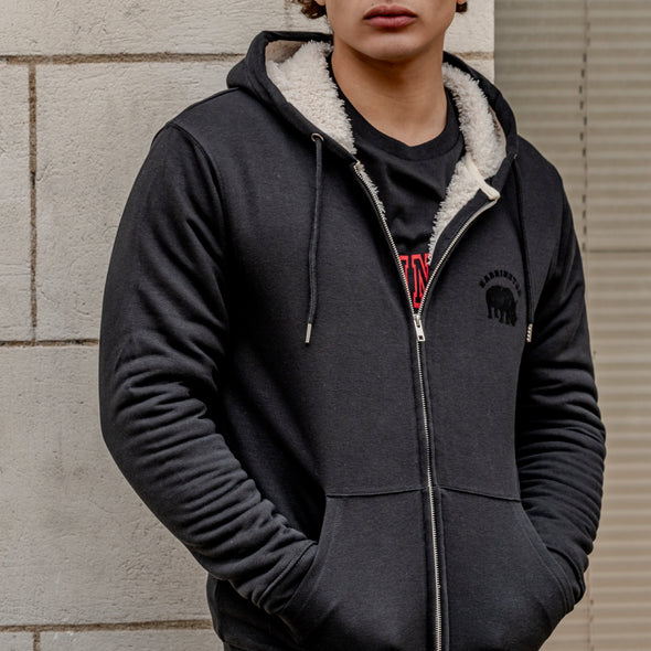 Sweat capuche doublé sherpa