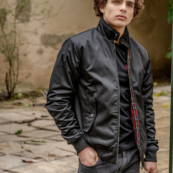 Blouson fourré noir