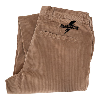 Pantalon chino velours côtelé camel