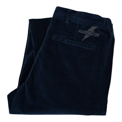 Pantalon chino velours côtelé bleu marine
