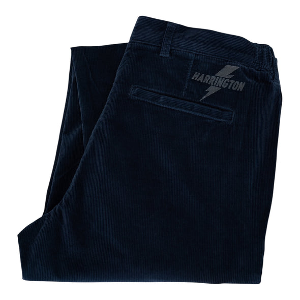 Pantalon chino velours côtelé bleu marine