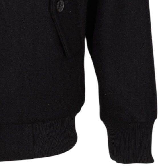 Blouson Harrington en laine noir