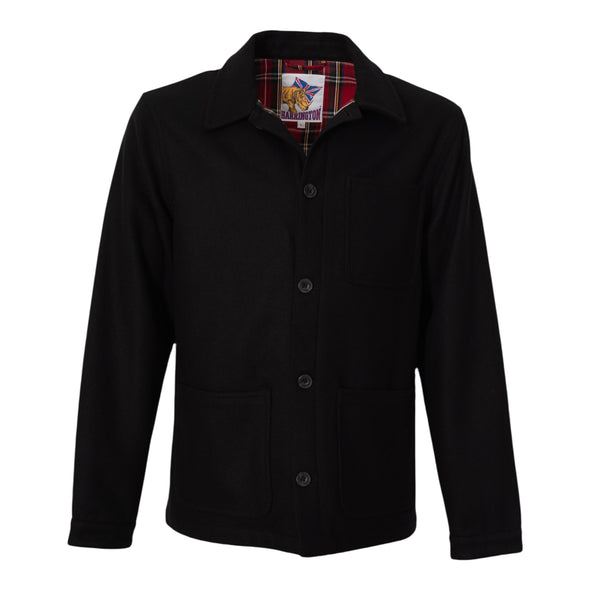 Veste de peintre noire en laine