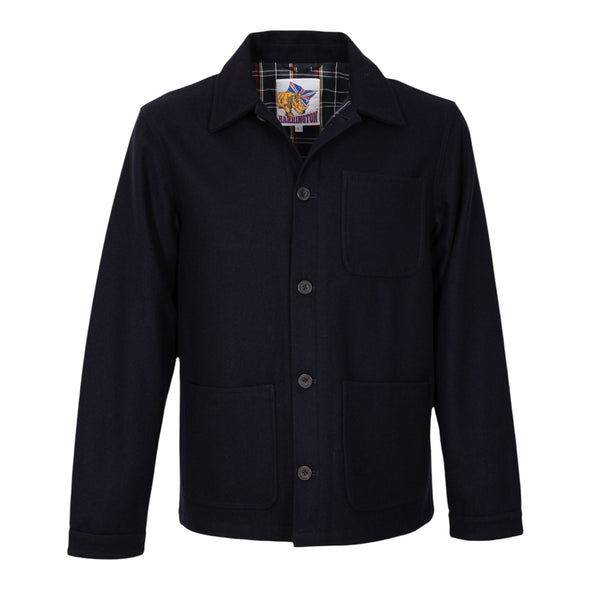 Veste de peintre bleu marine en laine