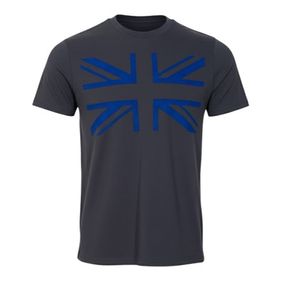 T-shirt Union Jack gris/bleu