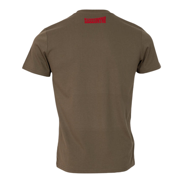 T-shirt Union Jack kaki/rouge