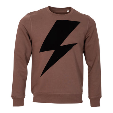 Sweat-shirt mocha Big Flash