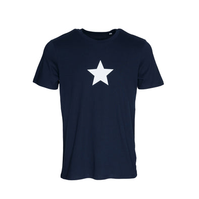 T-shirt bleu marine "Étoile" en coton bio