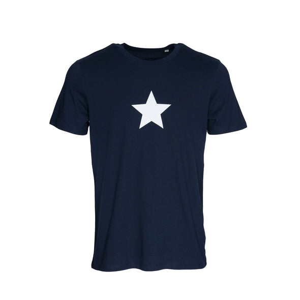 T-shirt bleu marine "Étoile" en coton bio