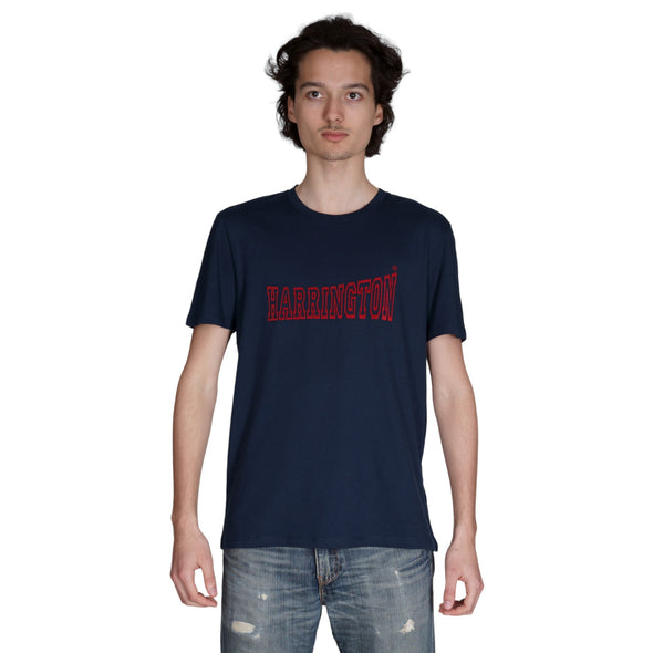 T-shirt bleu marine HARRINGTON en coton bio