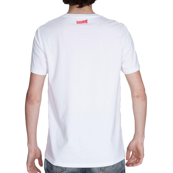 T-shirt blanc "Scoot" en coton bio