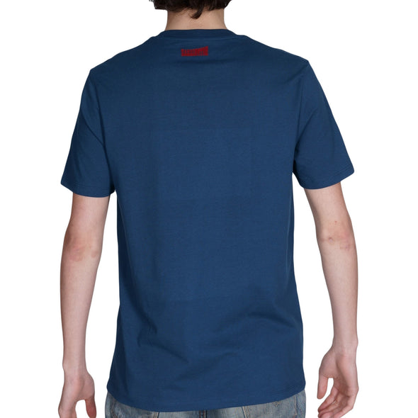 T-shirt bleu "Scoot" en coton bio