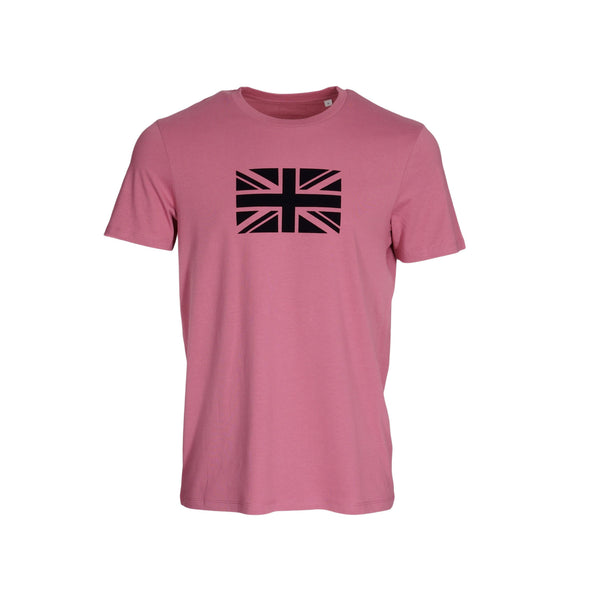 T-shirt vieux rose "Union Jack" en coton bio