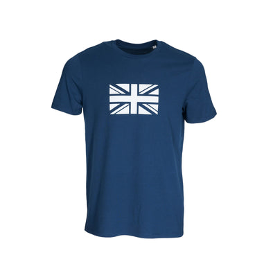 T-shirt bleu "Union Jack" en coton bio