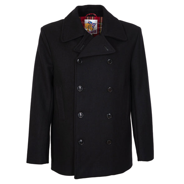 Caban en laine noir