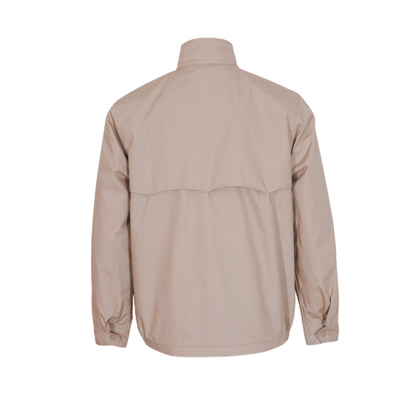 Blouson coupe droite beige