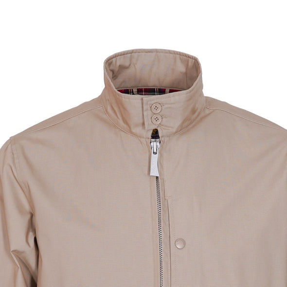 Blouson coupe droite beige