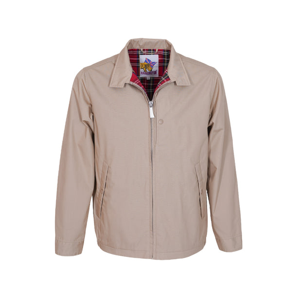 Blouson coupe droite beige