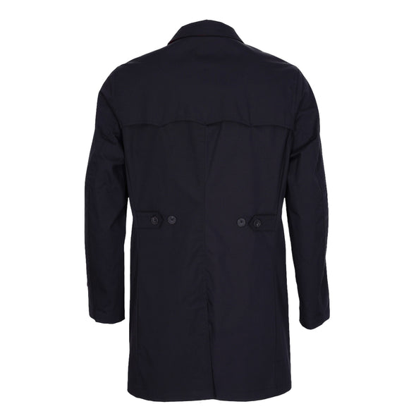 Trench droit uni noir