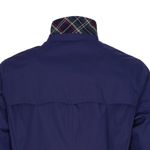 Trench droit uni bleu