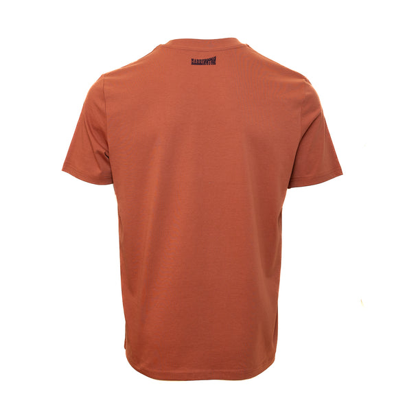 T-shirt "Union Jack" brown / bleu marine
