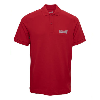 Polo piqué rouge / blanc