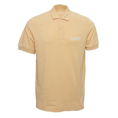 Polo piqué jaune / blanc