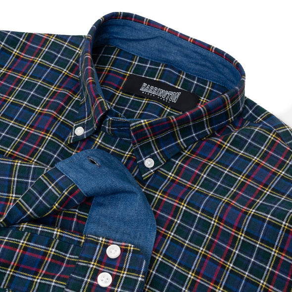 Chemise flanelle carreaux marine
