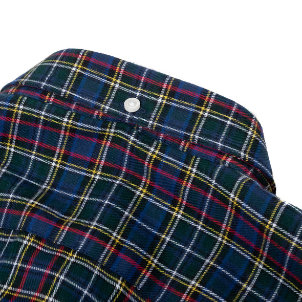 Chemise flanelle carreaux marine