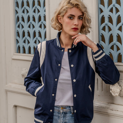 Varsity femme bleu