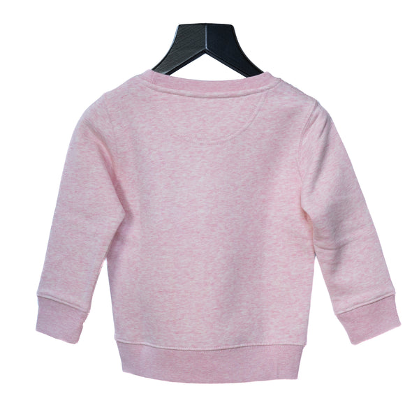 Sweat-shirt enfant rose chiné