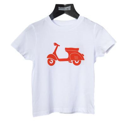 T-shirt enfant Vespa blanc