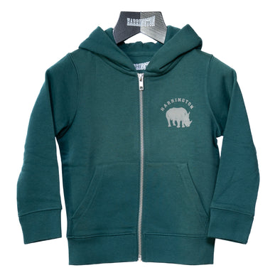 Sweat zippé enfant vert