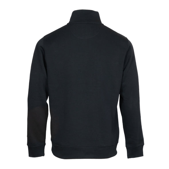 Sweat-shirt col camionneur noir