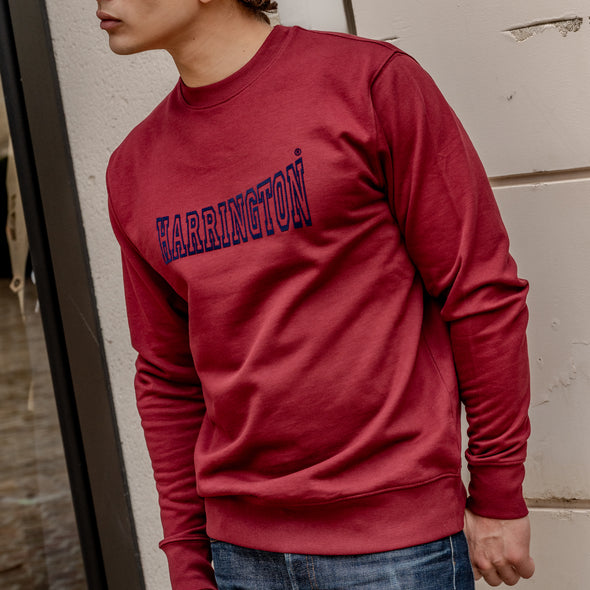 Sweat-shirt bordeaux/marine