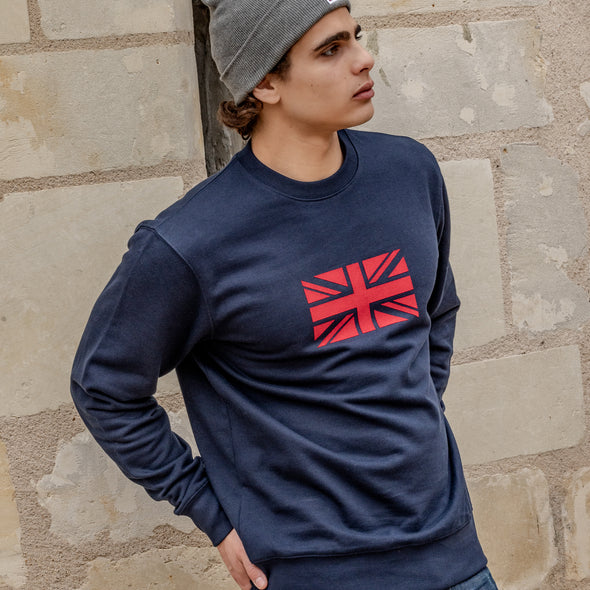 Sweat-shirt Union Jack marine