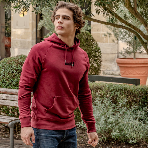 Hoodie Harrington bordeaux/noir