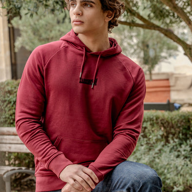 Hoodie Harrington bordeaux/noir