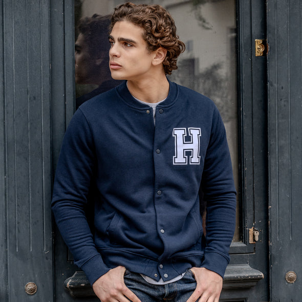 Sweat-shirt teddy bleu marine