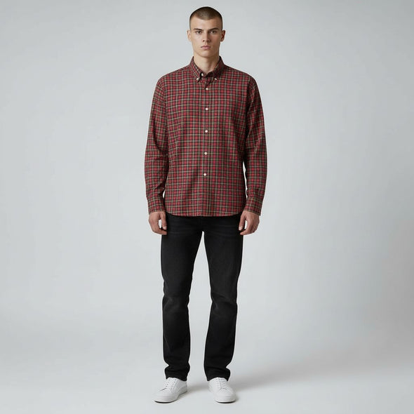 Chemise flanelle carreaux rouge